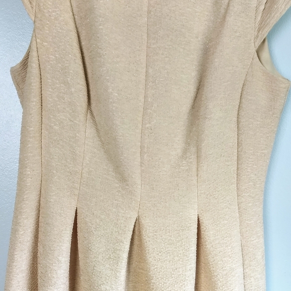 AGB Champagne Gold Glitter Dress - Picture 3 of 5